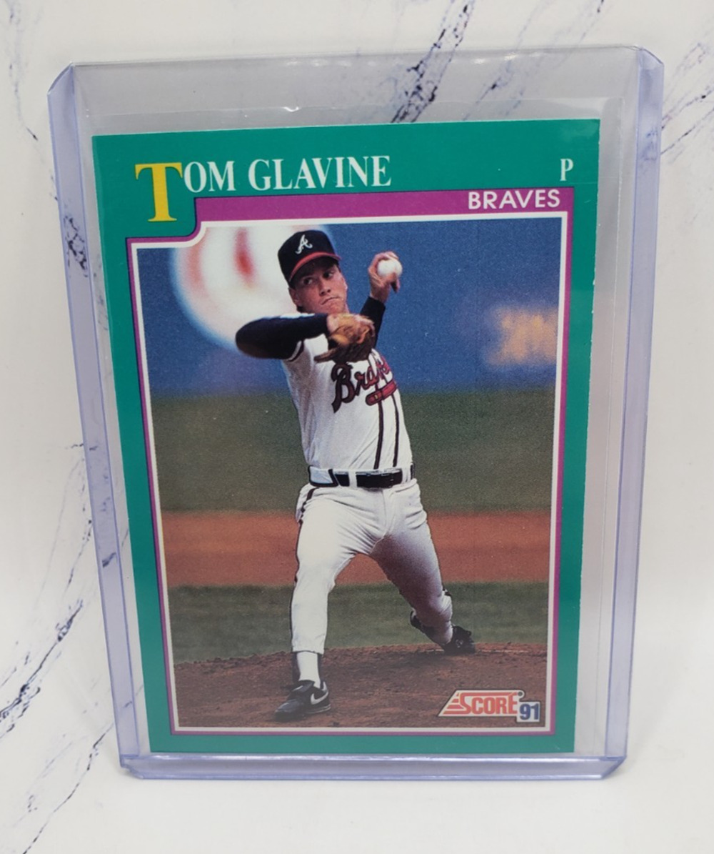 1991 Score Tom Glavine Atlanta Braves Baseball Card